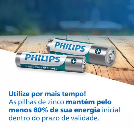 Pilha AA - Philips 4 Un