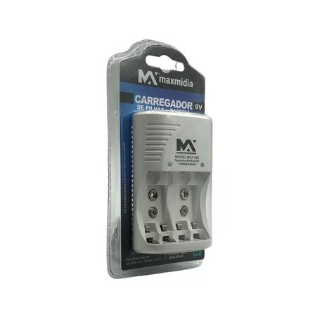 Carregador de Pilhas - MMX882 - Maxmídia